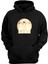 Unisex Vitruvius Adamı Siyah Normal Kalıp Sweatshirt 1