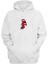 Unisex Piercing Çizim Ile Dil Beyaz Normal Kalıp Sweatshirt 1