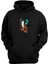 Unisex Testere El Siyah Normal Kalıp Sweatshirt 1