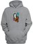 Unisex Testere El Gri Normal Kalıp Sweatshirt 1