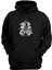 Unisex Bir Oyun Thrones House Stark Siyah Normal Kalıp Sweatshirt 1