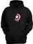 Unisex Kaptan Amerika Kalkanı Siyah Normal Kalıp Sweatshirt 1