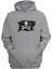 Unisex Korsan Bayrağı Gri Normal Kalıp Sweatshirt 1