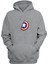 Unisex Kaptan Amerika Kalkanı Gri Normal Kalıp Sweatshirt 1