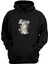 Unisex Şövalye Illüstrasyon Siyah Normal Kalıp Sweatshirt 1