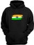 Unisex Hindistan Bayrağı Siyah Normal Kalıp Sweatshirt 1