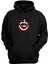 Unisex Kaptan Amerika Marvel Avengers Siyah Normal Kalıp Sweatshirt 1