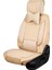Nissan Patfinder Uyumlu Lüks Deri Oto Koltuk Kılıfı Ön Arka Takım Set Datça Serisi Bej 5