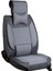 seat Cordoba Uyumlu Lüks Deri Oto Koltuk Kılıfı Ön Arka Takım Set Datça Serisi Füme 4