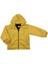 Çocuk Parlak Hardal Renk Mevsimlik Pamuklu Kumaş Astarlı Kapüşonlu Yağmurluk 1