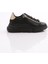 ES864 Kadin Kalin Kristal Taşli Sneakers Ayakkabi 1