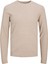 Jack & Jones Bisiklet Yaka Standart Bej Erkek Kazak 12236766_JJEMARCUS Knıt Crew Neck 2