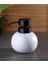Porselen Stoneware Tombul Sıvı Sabunluk- Beyaz 1