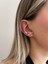 Taşlı Gold Earcufflı Küpe 3