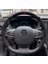 Renault Clıo 2 Özel Kombinsüet Karbon Kırmızı Yüzüklü Dikmeli Deri Direksiyon Kılıfı 1