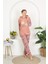 Kışlık Well Soft Kapüşonlu ve Kanguru Cepli Peluş Pijama Takım 1