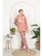 Kışlık Well Soft Kapüşonlu ve Kanguru Cepli Peluş Pijama Takım 2