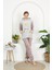 Kışlık Well Soft Kapüşonlu ve Kanguru Cepli Peluş Pijama Takım 2