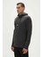 Defence Half-Zip Hoodie Erkek Sweatshirt 19.02.27.027RAVEN 3