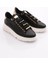 ES864 Kadin Kalin Kristal Taşli Sneakers Ayakkabi 1