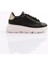ES864 Kadin Kalin Kristal Taşli Sneakers Ayakkabi 2