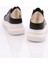 ES864 Kadin Kalin Kristal Taşli Sneakers Ayakkabi 3