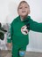 Mickey Mouse Çizgi Karakterli Yeşil Kapüşonlu Erkek Çocuk Eşofman Pijama Alt Üst Takımı 4