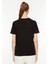 Siyah Kadın Yuvarlak Yaka T-Shirt II3216 Modern Safarı Graphıc Tee 5