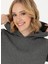 Kapüşon Yaka Antrasit Melanj Kadın Sweatshirt GIZMO-SK023 2