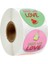QY699-500 Adet 50-500 Adet Hediye Paketleme Mühür Doğum Günü Partisi Düğün Kaynağı Kırtasiye Etiket Aşk Şekilli Etiket Etiket Scrapbooking (Yurt Dışından) 1