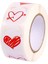 QY788-100PCS 100-500PCS 1 Inç Kırmızı Kalp Çıkartmalar Sevgililer Günü Için Yeni Pişirme Ambalaj Etiket Zarf Mühürler Aşk Dekoratif Çıkartmalar (Yurt Dışından) 2