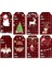 QY2186 -100 Adet 50-300 Adet Noel Hediyesi Çıkartmalar Etiketler Yapışkanlı Merry Christmas Etiketler 8 Tasarımlar Dikdörtgen Özel Şekil Noel Etiketleri (Yurt Dışından) 2