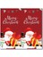 QY1662-10PCS 10-50 Adet Yeni Merry Christmas Çıkartmalar 5X10 cm Dikdörtgen Kırmızı Noel Hediye Kutusu Dekor Conta Etiket Sevimli Noel Baba Çıkartmalar Kırtasiye (Yurt Dışından) 1