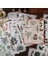 Stil 4 20 Yaprak Vintage Washi Yapışkan Kitap Diy Günlüğü Dekorasyon Bitki Çiçek Kelebek Ins Etiket Albümü Scrapbooking Kawaii Kırtasiye (Yurt Dışından) 4
