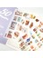13 6 Sayfa Kawaii Washi Kağıt Etiket Hayvan Bitki Balina Dergisi Çıkartmalar Scrapbooking Dekoratif Dizüstü Kırtasiye Malzemeleri (Yurt Dışından) 4