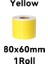 SARI-80X60MM 1 Rulo Doğrudan Termal Etiket Renkli Özel Etiket Nakliye Barkodları Kendinden Yapışkanlı Boş Su Geçirmez Termal Etiket Ruloları Yazıcı Için (Yurt Dışından) 1