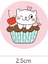 QY2013-300PCS 100-500PCS Karikatür Kedi Çıkartmalar Yuvarlak Yapışkanlı Etiketler Çocuklar Çocuklar Için Öğretmen Ödül Iş Hediye Sarar Dekoratif Çıkartmalar (Yurt Dışından) 3