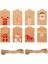 QY1422-50PCS 50-100PCS Merry Christmas Hediye Kraft Kağıt Etiketleri Noel Baba Kağıt Asma Etiketi Kar Tanesi Noel Ağacı Parti Dekor Etiket Hediye Etiketleri (Yurt Dışından) 2