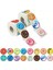 QY1622-100PCS 50-500PCS Yuvarlak Çörek Çıkartmalar Ev Yapımı Fırın Pişirme Renkli Dekorasyon Etiketleri Çocuklar Parti Scrapbooking Kırtasiye Çıkartmalar (Yurt Dışından) 2