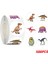 QY1847-500PCS 100-500PCS Yeni Karikatür Dinozorlar Çıkartmalar 6 Tasarımlar Sınıf Öğretmeni Için Kırtasiye Yapışkan Etiket Çocuklar Için Ödül Çıkartmaları (Yurt Dışından) 1