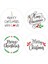 QY714-500PCS 100-500 Adet Beyaz Merry Christmas Etiket Çıkartmaları Kart Hediye Paketi Sarma Festivali Parti Pişirme Küçük Işletme 1 Inç (Yurt Dışından) 3
