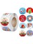 QY1575-100PCS 100-500PCS Merry Christmas Çıkartmalar Noel Baba Noel Desen Tasarım Noel Hediye Paketi Dekor Etiketleri 1 Inç (Yurt Dışından) 2