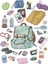 SZ08213 2 Adet Kore Lapices Kawaii Mavi Çay Fincanı Dıy Karalama Defteri Defter Kağıdı Çıkartmalar Kitap Planlayıcısı Etiket Okul Ofis Malzemeleri (Yurt Dışından) 4