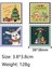 QY2031-100PCS 50-500 Adet Merry Christmas Çıkartmalar 3.8 cm Kare Noel Ağacı Tatil Kartları Için Yapışkanlı Etiketler Mevcut Zarflar Mühür Kutusu Çanta (Yurt Dışından) 3