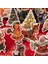 C-Noel Hediyesi Paket Başına 30 Adet Çıkartmalar Noel Bronzlaştırıcı Baba Ağacı Karalama Defteri Santa Kardan Adam Kağıt Folyo Hediye Yeni Yıl Kartı Noel Xmas (Yurt Dışından) 3