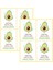 QY1358-48PCS 24-48PCS Sevimli Mini Gıda Ambalaj Çıkartmaları Karikatür Güneş Avokado Sandviç Dekorasyon Etiketi Kırtasiye Çıkartmalar (Yurt Dışından) 1