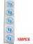 BLUE-100PCS 100-500PCS Etiketleri Sevimli Çıkartmalar Mavi Pembe Ayak Işareti Çıkartmalar Mühür Etiketleri Öğretmen ve Öğrenci Ofis Etiket Kırtasiye (Yurt Dışından) 1