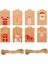 QY1423-50PCS 50-100PCS Merry Christmas Hediye Kraft Kağıt Etiketleri Noel Baba Kağıt Asma Etiketi Kar Tanesi Noel Ağacı Parti Dekor Etiket Hediye Etiketleri (Yurt Dışından) 2