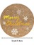 QY1638-100PCS 100-500 Adet Yuvarlak Merry Christmas Çıkartmalar Mühür Etiketleri 1 Inç Altın Kelime Etiketi Noel Hediyesi Süslemeleri Etiket (Yurt Dışından) 4