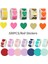 Göl Mavisi 500 Adet/rulo Aşk Kalp Şeklinde Etiket Mühür Etiketleri Sevimli Kırtasiye Etiket Scrapbooking Zanaat Doğum Günü Partisi Hediye Paketleme (Yurt Dışından) 2